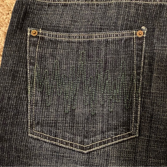 THE HUNDREDS - Blue Selvedge Denim Jeans with Green Stitching - Size 34 - Picture 4 of 15